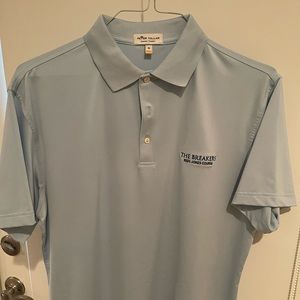 Peter Millar Summer Comfort Medium Light Blue Polo Shirt